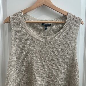Eileen Fisher Shimmering Sleeveless Knit Top